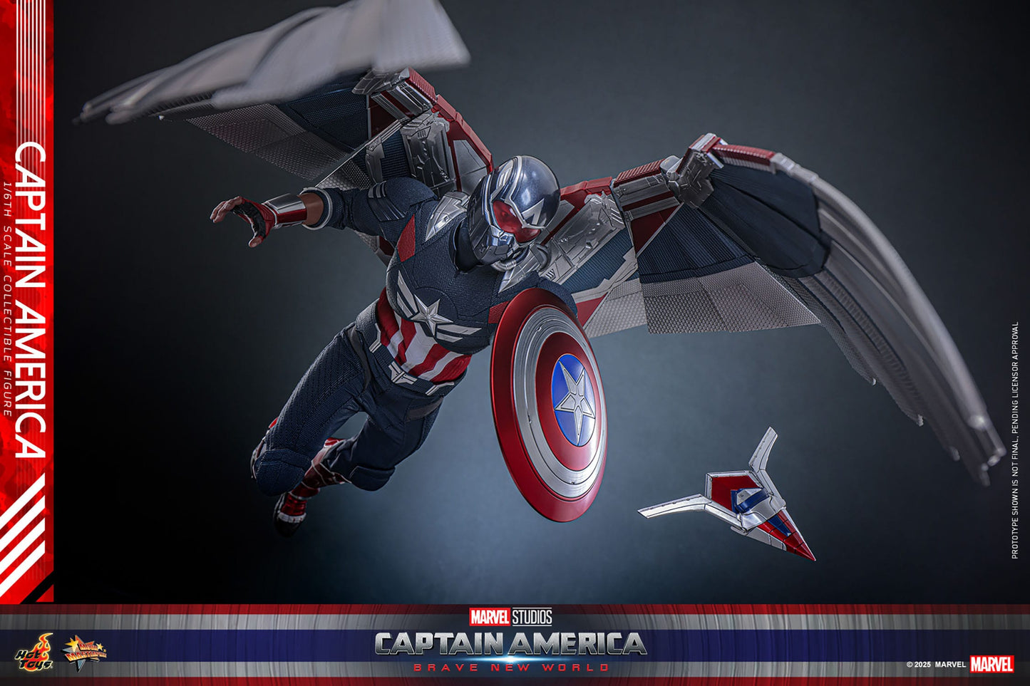 Hot Toys Captain America: Brave New World Movie Masterpiece Action Figure 1/6 Captain America 30 cm PRESALE