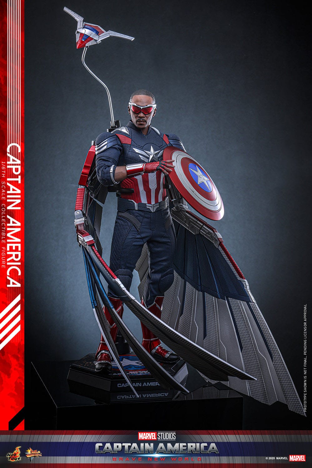 Hot Toys Captain America: Brave New World Movie Masterpiece Action Figure 1/6 Captain America 30 cm PRESALE