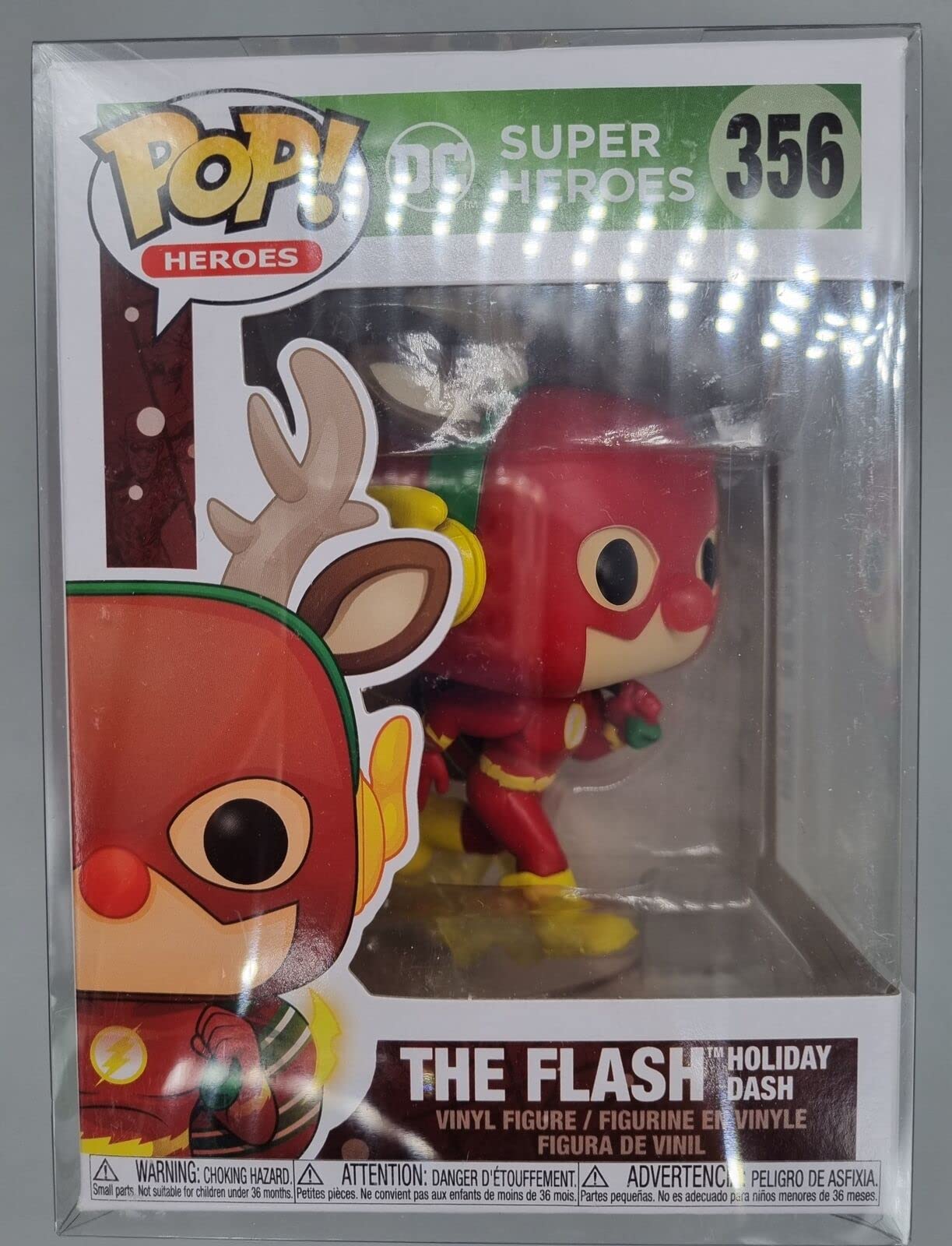 356 The Flash (Holiday Dash) - DC Super Heroes - Funko POP - Box Damaged
