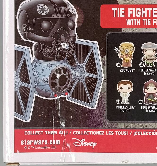 #221 TIE Fighter Pilot (with TIE Fighter) Deluxe Star Wars Box Damaged Funko POP