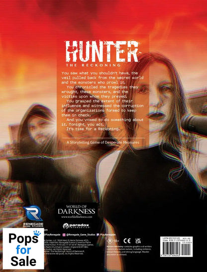 Hunter: The Reckoning 5th Edition RPG book Game Core Rulebook *Englische Version*