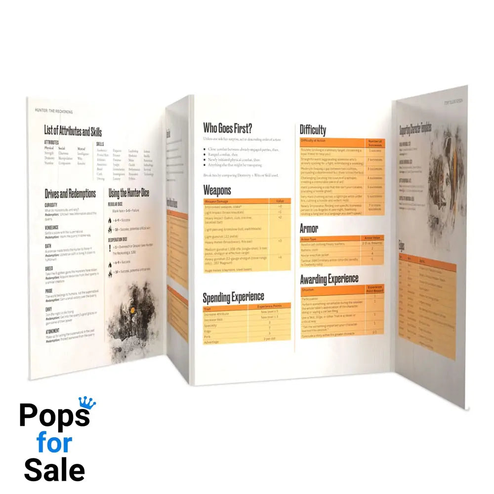 Hunter: The Reckoning 5th Edition RPG Storyteller's Screen Kit *Englische Version*