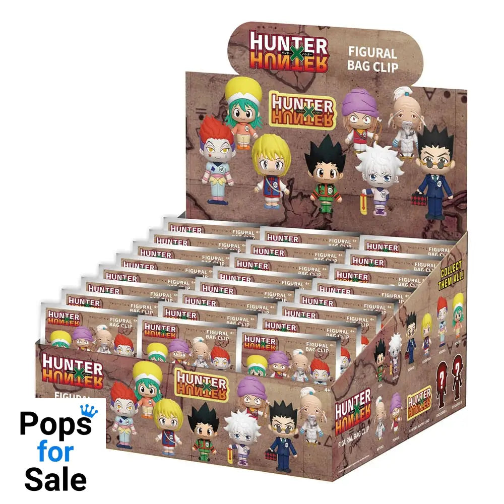 Hunter x Hunter 3D Foam Bag Clips Series 1 Display (24) Keyrings,Blind Boxes