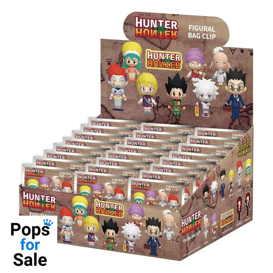 Hunter x Hunter 3D Foam Bag Clips Series 1 Display (24) Keyrings,Blind Boxes