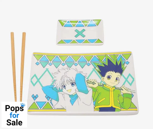 Hunter x Hunter Ceramic Sushi Set with Chopsticks Gon & Killua