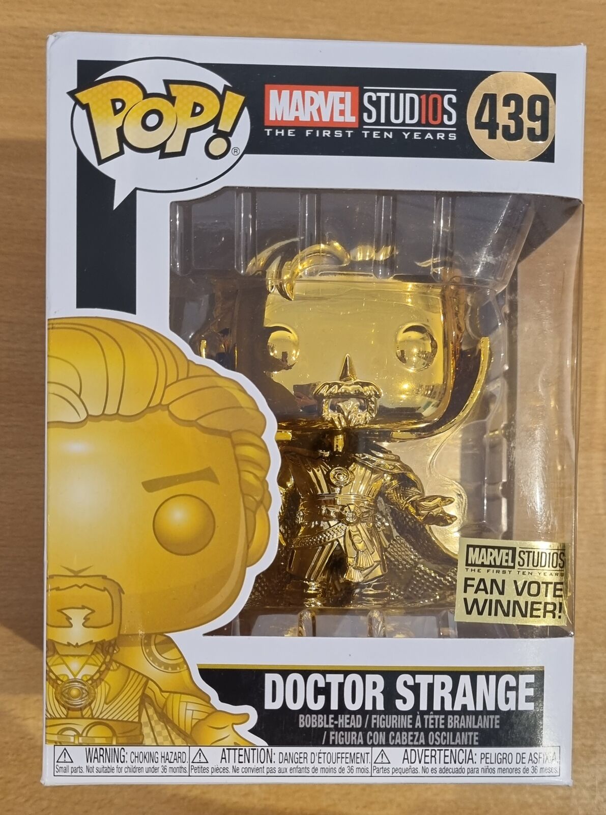 #439 Doctor Strange (Gold) - Chrome - Marvel Studios 10 Funko POP