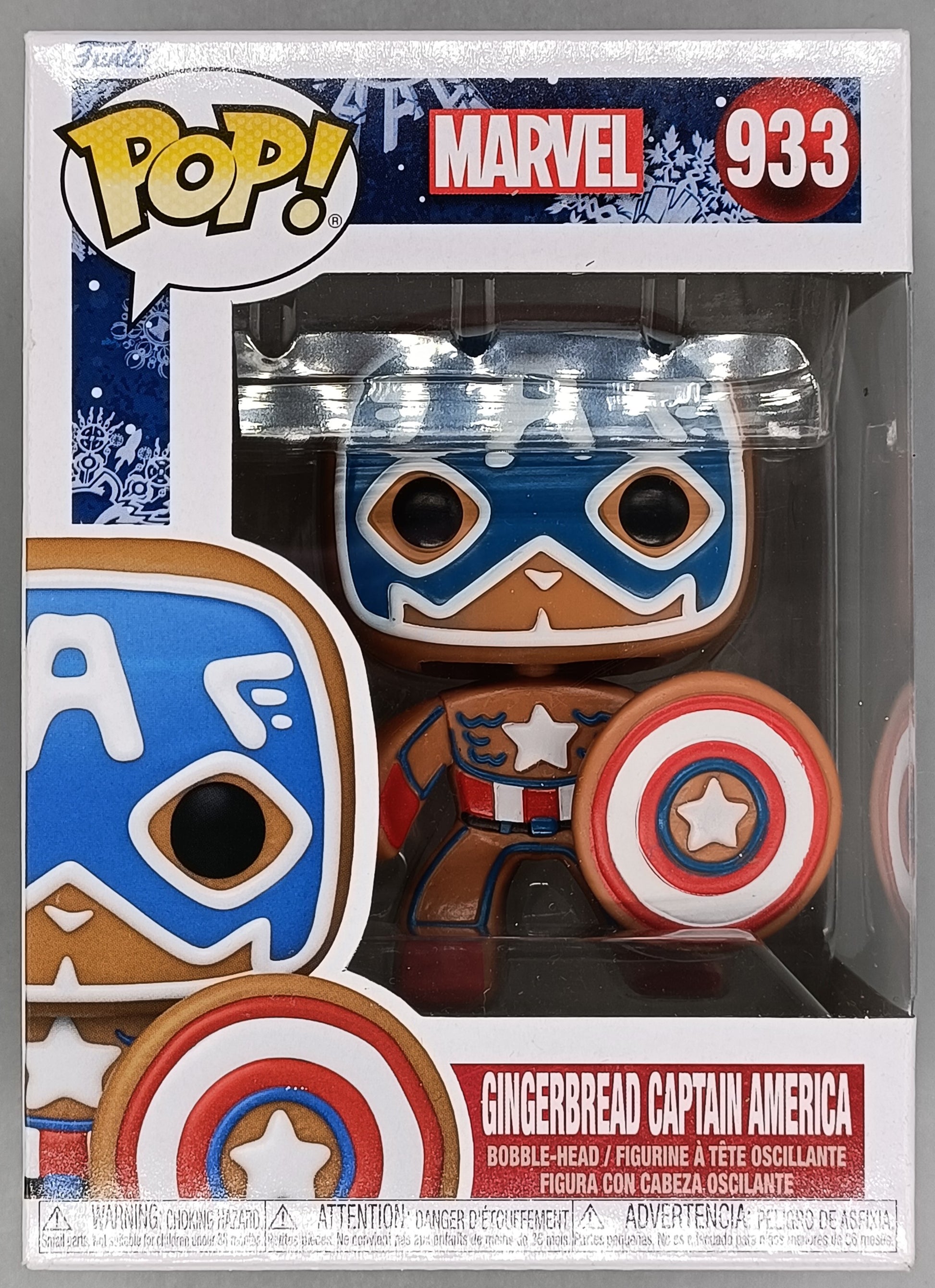 #933 Gingerbread Captain America - Marvel Funko POP