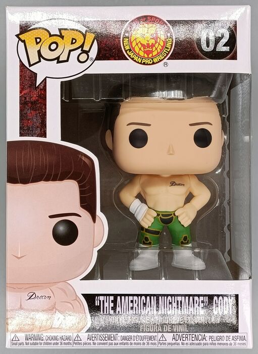 02 The American Nightmare Cody - New Japan Pro Wrestling NJPW AEW - Damaged Box Funko POP