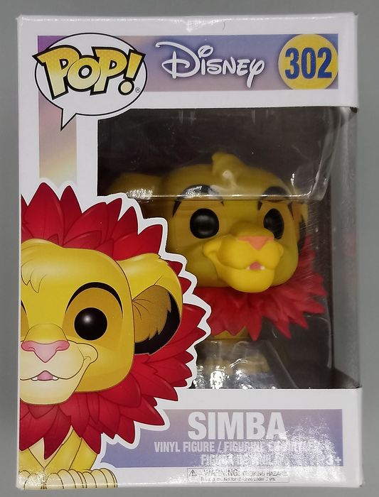 302 Simba (Leaf Mane) - Disney The Lion King Funko POP - Box Damaged