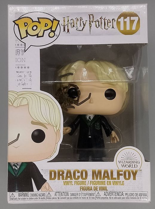 117 Draco Malfoy (w/ Whip Spider) - Harry Potter - Box Damaged Funko POP