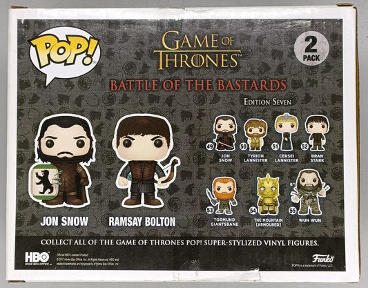 [2 Pack] Battle of the Bastards - Game of Thrones Funko POP - Box Damaged