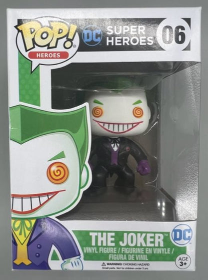 #06 The Joker (Black Suit) - DC Super Heroes - Box Damaged Funko POP