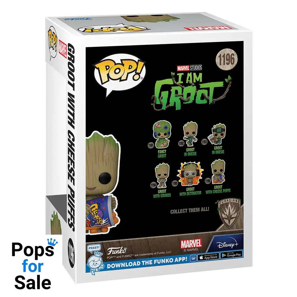 I Am Groot POP! Vinyl Figure Groot w/Cheese Puffs 9 cm