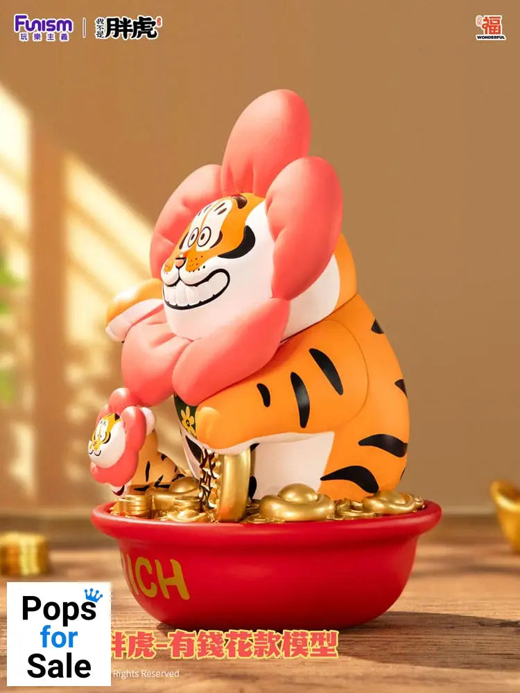 I Am Not Fat Tiger Statue 1/7 Alexander the Tiger Rich Flower 20 cm