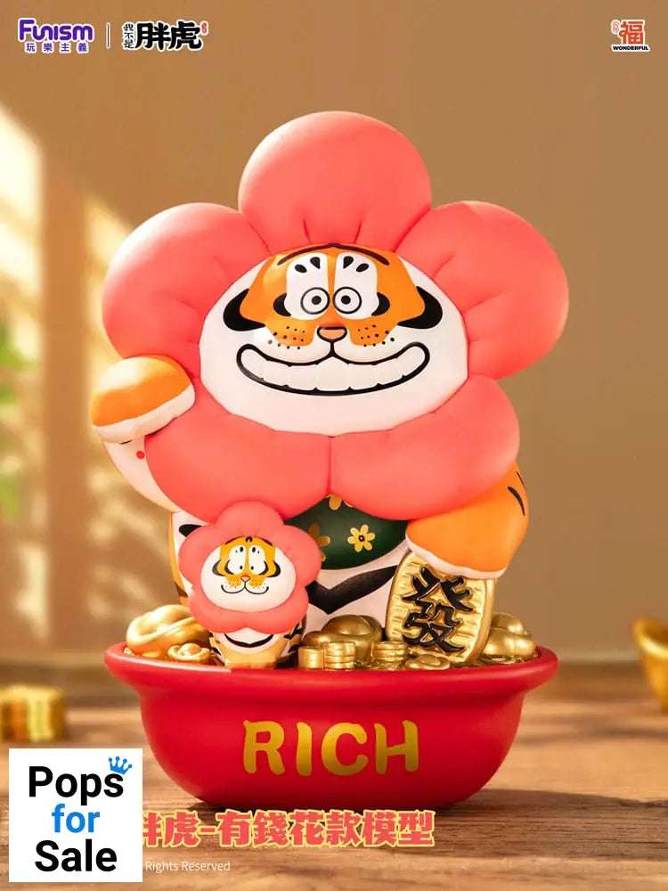 I Am Not Fat Tiger Statue 1/7 Alexander the Tiger Rich Flower 20 cm