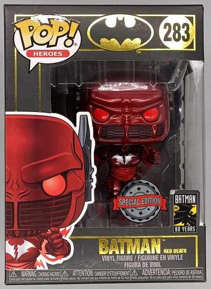 #283 Batman (Red Death) - Metallic - DC - Box Damaged Funko POP