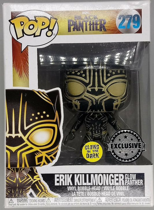 279 Erik Killmonger (Panther) - Glow Marvel - Black Panther Funko POP