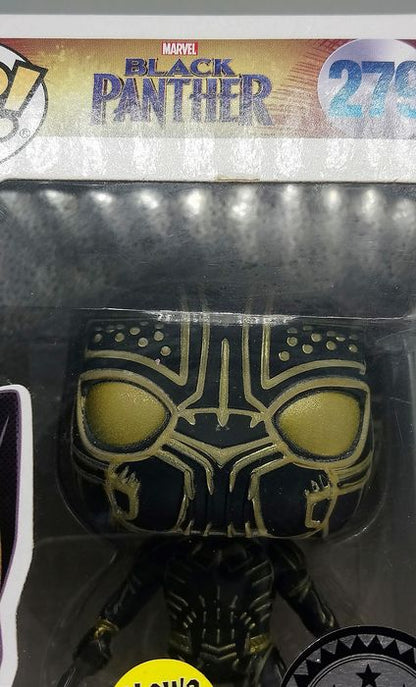 279 Erik Killmonger (Panther) - Glow Marvel - Black Panther Box Damaged Funko POP