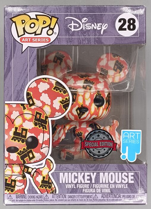 #28 Mickey Mouse (Train) - Art Series - Disney - Box Damaged Funko POP