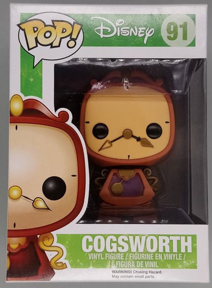 #91 Cogsworth - Disney Beauty and The Beast - Box Damaged Funko POP