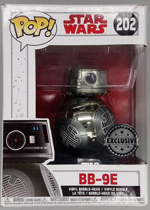202 BB-9E - Chrome - Star Wars The Last Jedi - Funko POP - Box Damaged