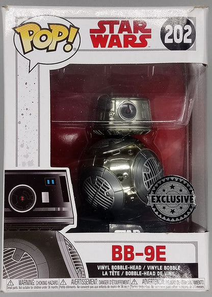 202 BB-9E - Chrome - Star Wars The Last Jedi - Funko POP - Box Damaged
