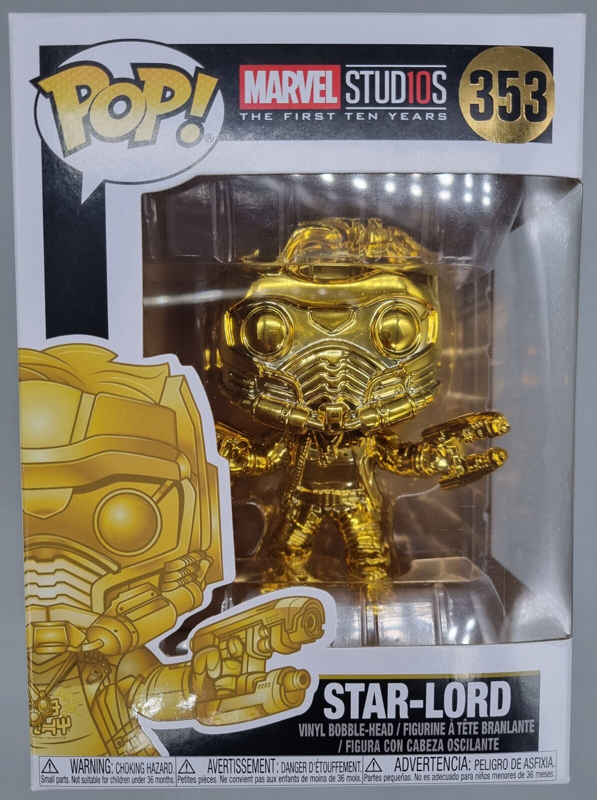 #353 Star-Lord (Gold) - Chrome - Marvel Studios 10 Years Funko POP