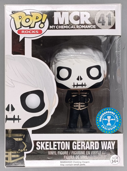 41 Skeleton Gerard Way - My Chemical Romance MCR - Rocks - Box Damaged Funko POP