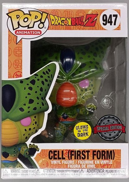 #947 First Form Cell - Glow - Dragon Ball Z - Box Damaged Funko POP