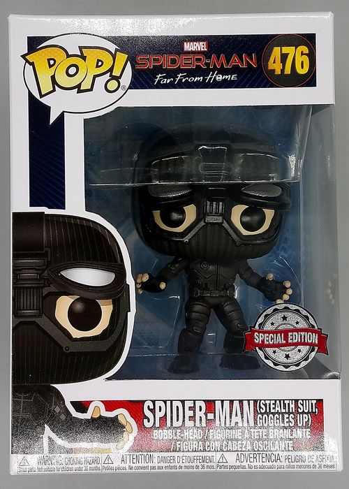 #476 Spider-Man (Stealth Suit- Goggles Up) Marvel Far From H Funko POP
