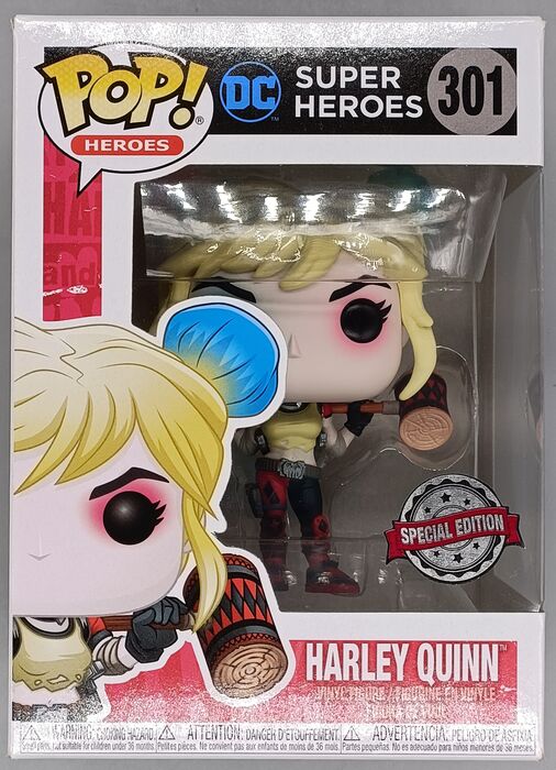#301 Harley Quinn (w/ Mallet) - DC Super Heroes - Box Damaged Funko POP