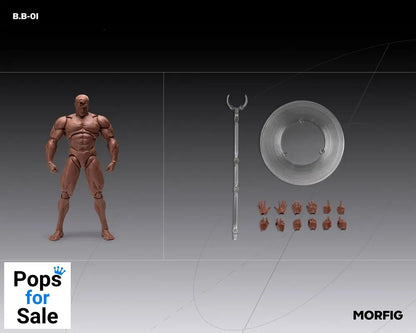 Inart Action Figure 1/12 Blank Male Body Black 17 cm