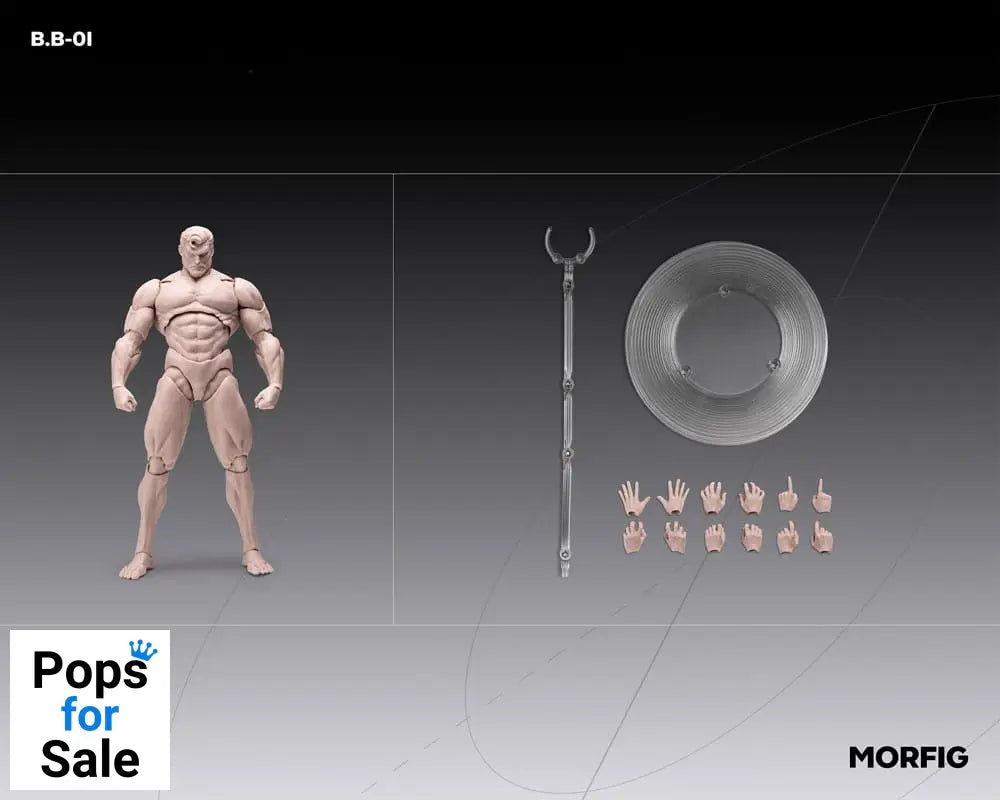 Inart Action Figure 1/12 Blank Male Body Skintone 17 cm Action figures