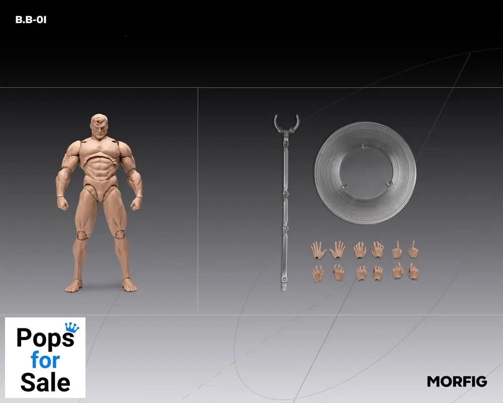 Inart Action Figure 1/12 Blank Male Body White 17 cm Action figures