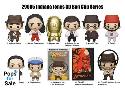 Indiana Jones 3D PVC Bag Clips Display (24)