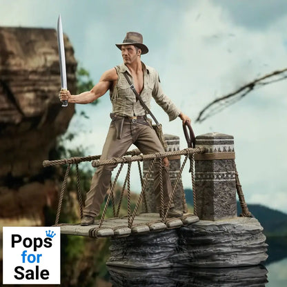 Indiana Jones and the Temple of Doom Deluxe Gallery PVC Statue Rope Bridge 28 cm Statues