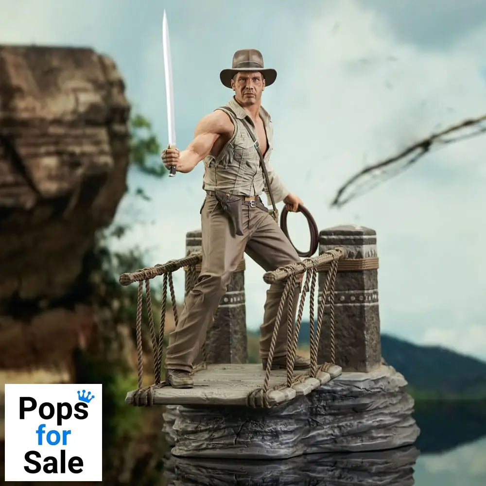 Indiana Jones and the Temple of Doom Deluxe Gallery PVC Statue Rope Bridge 28 cm