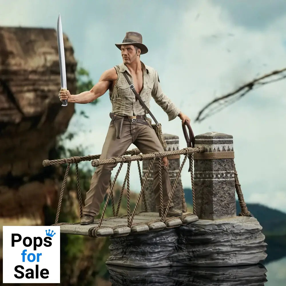 Indiana Jones and the Temple of Doom Deluxe Gallery PVC Statue Rope Bridge 28 cm