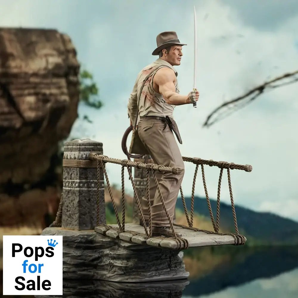 Indiana Jones and the Temple of Doom Deluxe Gallery PVC Statue Rope Bridge 28 cm