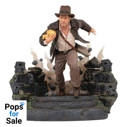 Indiana Jones: Raiders of the Lost Ark Deluxe Gallery PVC Statue Escape with Idol 25 cm
