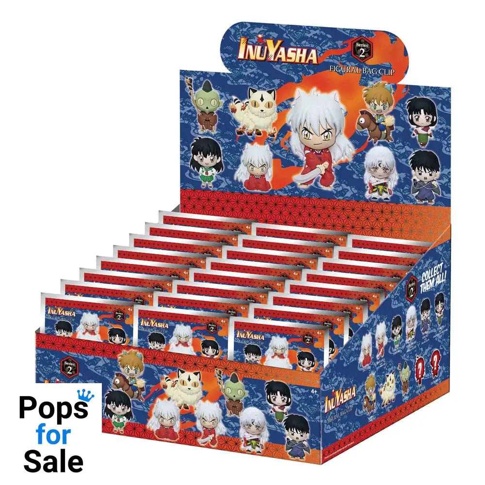InuYasha 3D Foam Bag Clips Series 2 Display (24)