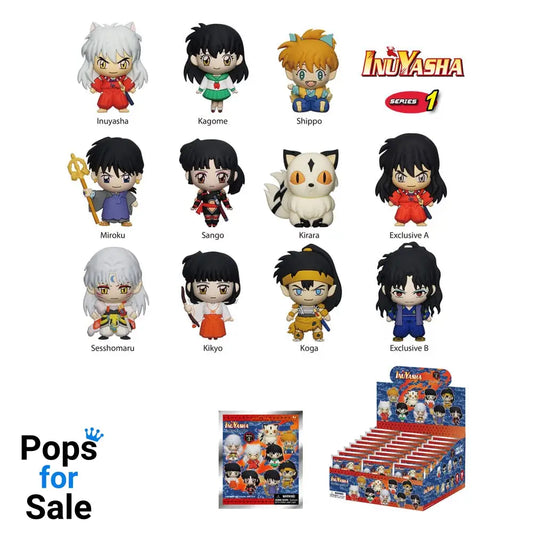 Inuyasha PVC Bag Clips Series 1 Display (24) Keyrings