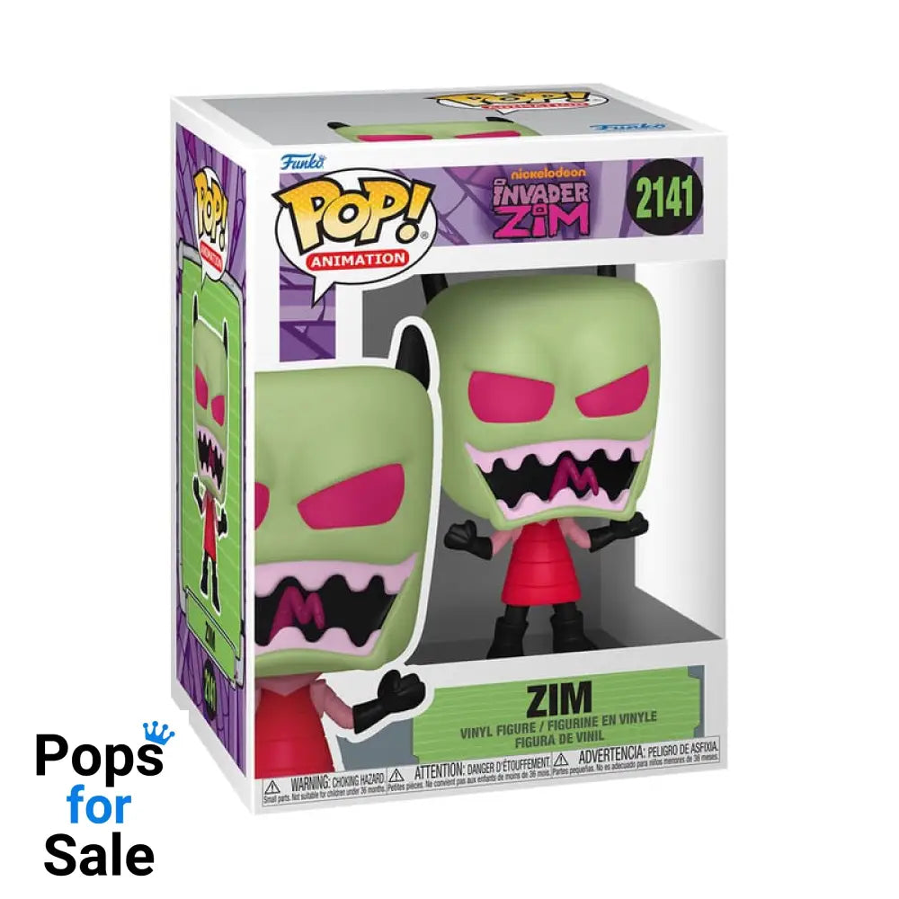 Invader Zim POP! Animation Vinyl Figures Zim 9 cm