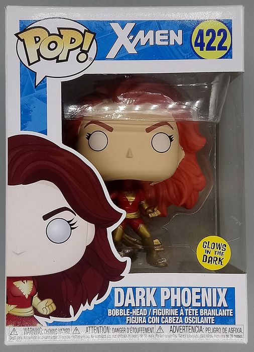 #422 Dark Phoenix (Action Pose) - Glow - Marvel X-Men Box Damaged Funko POP
