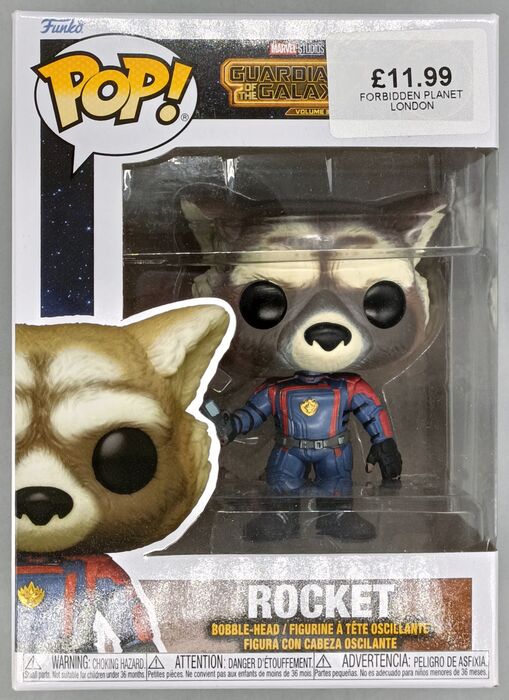 #1202 Rocket Marvel Guardians of the Galaxy Vol. 3 Box Damaged Funko POP