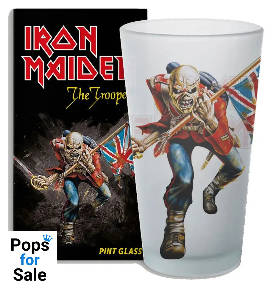 Iron Maiden Pint Glass The Trooper