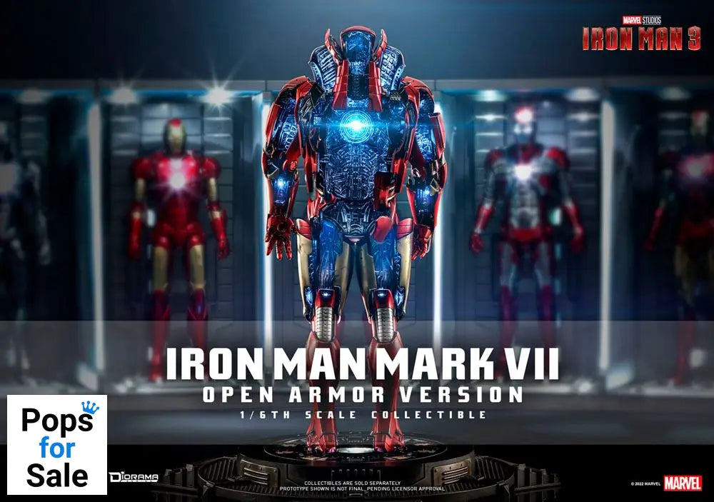 Iron Man 3 Diorama 1/6 Iron Man Mark VII (Open Armor Version) 32 cm