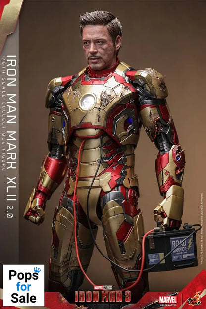 Iron Man 3 Movie Masterpiece Diecast Action Figure 1/6 Iron Man Mark XLII (2.0) 32 cm Action figures
