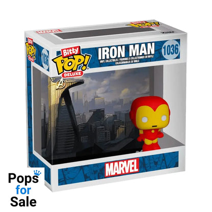 Iron Man Bitty POP! Deluxe Vinyl Figure Iron Man(AvengerTower) Display (12) 2,5 cm Mini-figures