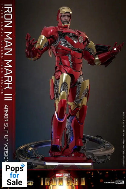 Iron Man Movie Masterpiece Diecast Action Figure 1/6 Iron Man Mark III (Armor Suit Up Version) 32 cm Action figures